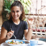 Eating,Out,,Lifestyle,And,Travelling,Concept.,Portrait,Of,Pretty,European