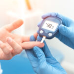 Doctor,Checking,Blood,Sugar,Level,With,Glucometer.,Treatment,Of,Diabetes